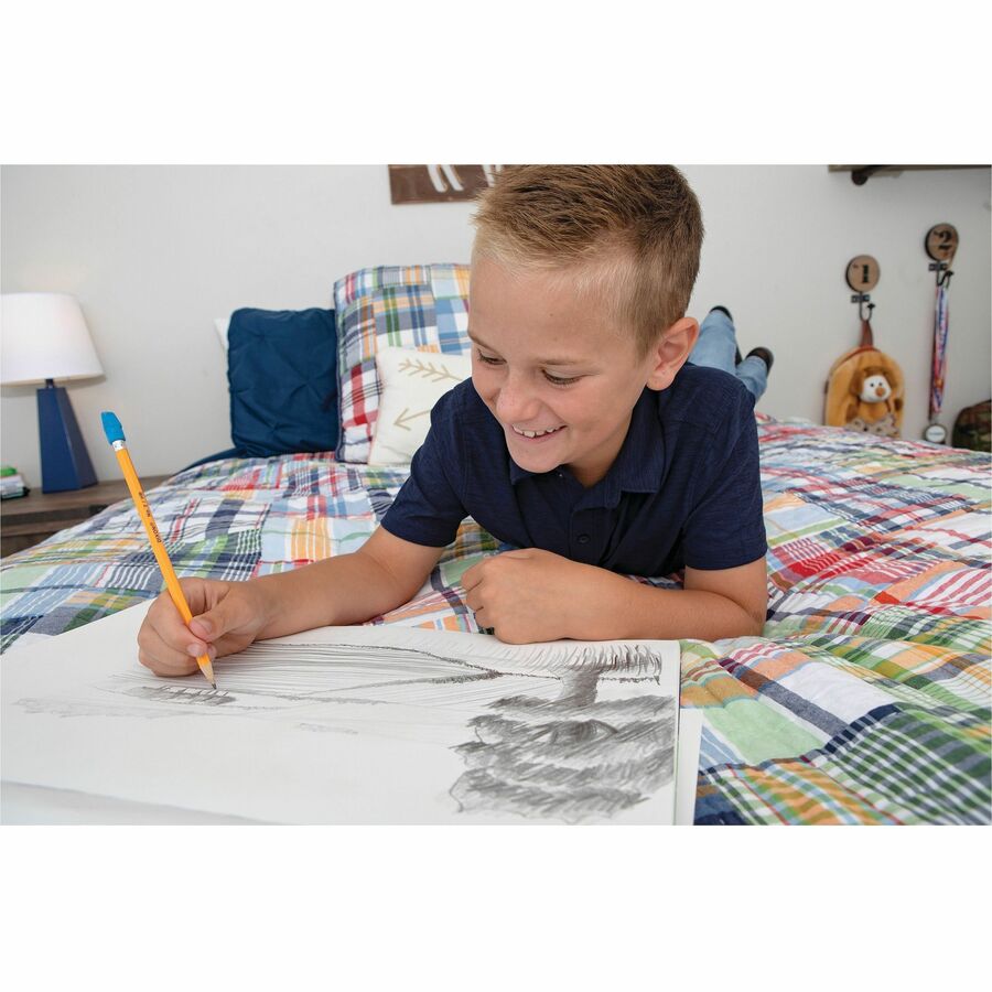 UCreate Medium Weight Sketch Pads - 50 Sheets - 18" x 12" Sheet Size - White Paper - Mediumweight, Acid-free - Recycled - 1 Pad