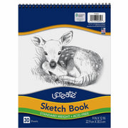 Sketch Book, Standard Weight, 9" x 12", 30 Sheets
