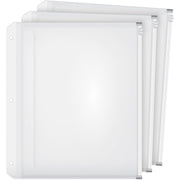 11.8" Height x 0.3" Width x 10.5" Length - 0.50" Maximum Capacity - 100 x Sheet Capacity - For Letter 8 1/2" x 11" Sheet - Ring Binder - Rectangular - Clear - Polypropylene - 1 Pack