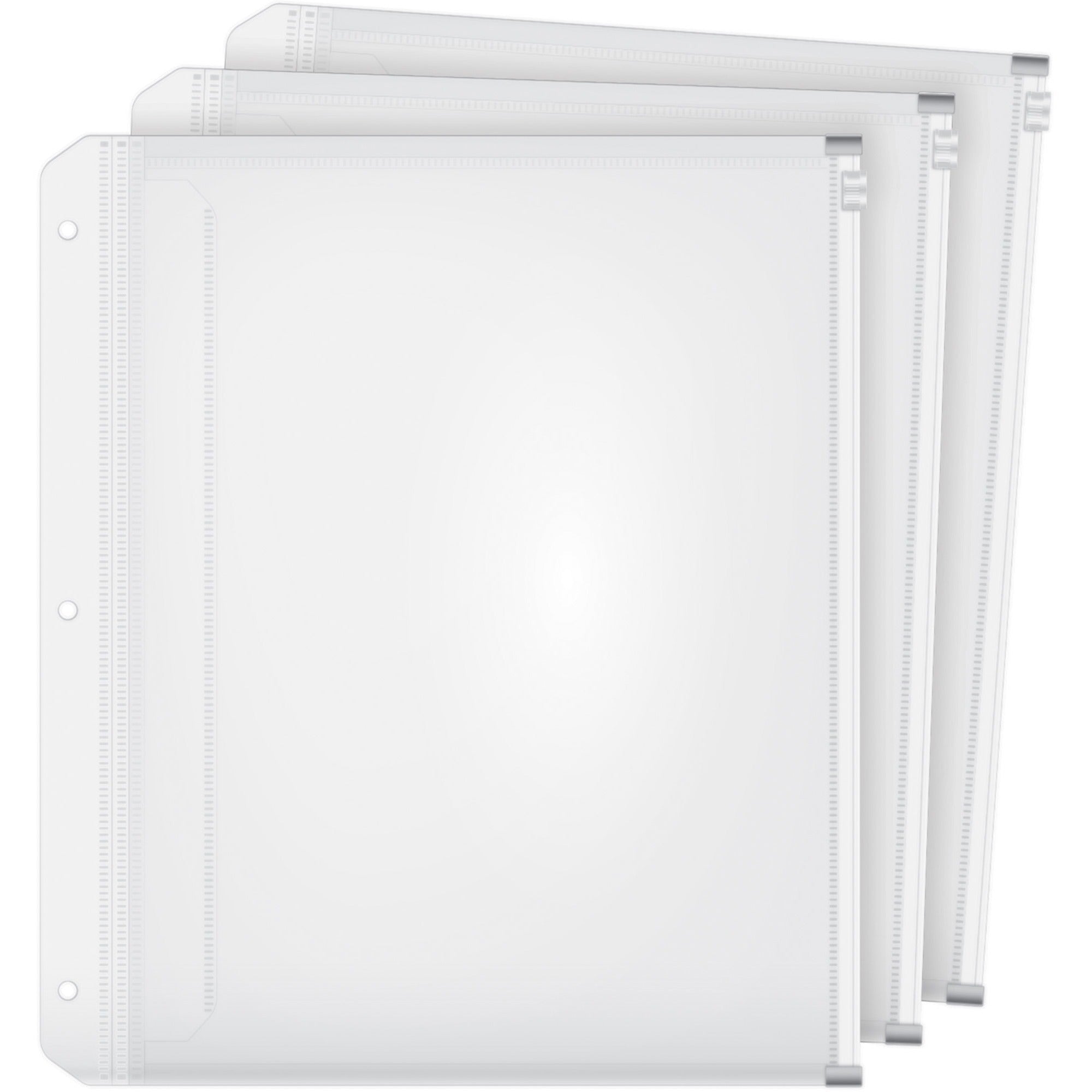 11.8" Height x 0.3" Width x 10.5" Length - 0.50" Maximum Capacity - 100 x Sheet Capacity - For Letter 8 1/2" x 11" Sheet - Ring Binder - Rectangular - Clear - Polypropylene - 1 Pack