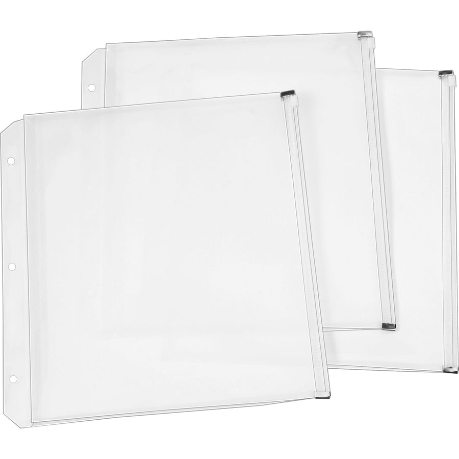 11.8" Height x 0.3" Width x 10.5" Length - 0.50" Maximum Capacity - 100 x Sheet Capacity - For Letter 8 1/2" x 11" Sheet - Ring Binder - Rectangular - Clear - Polypropylene - 1 Pack