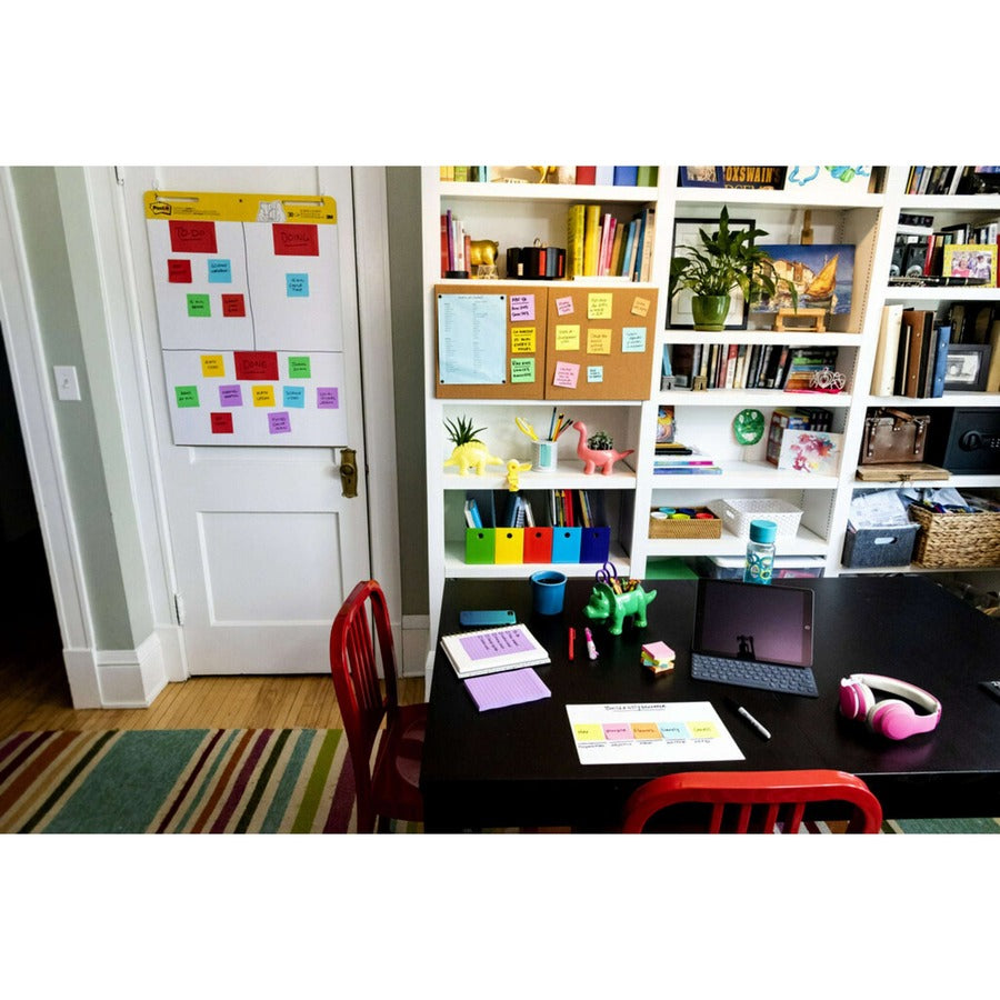 Post-it® Self-Stick Easel Pad Value Pack, 25" x 30", White, 30 Sheets per Pad, 6 Pads per Carton, Stapled, Cardboard Cover, Repositionable, Bleed-Free, Sturdy Back