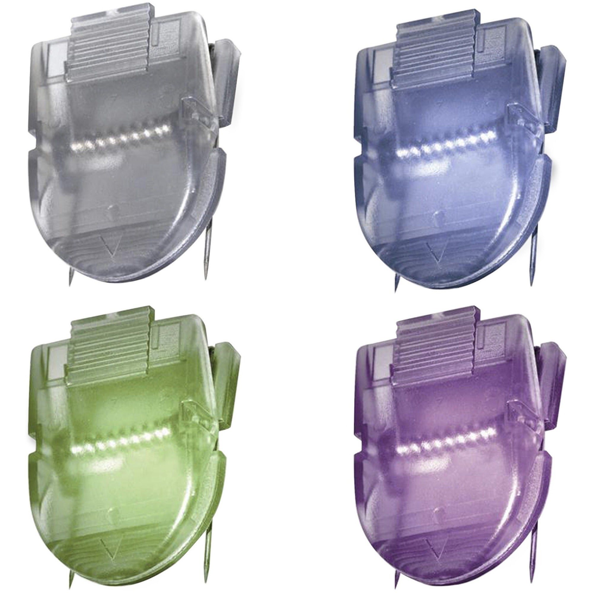 40 Sheet Capacity - for Paper Clip - Repositionable - Metallic - 20 / Box