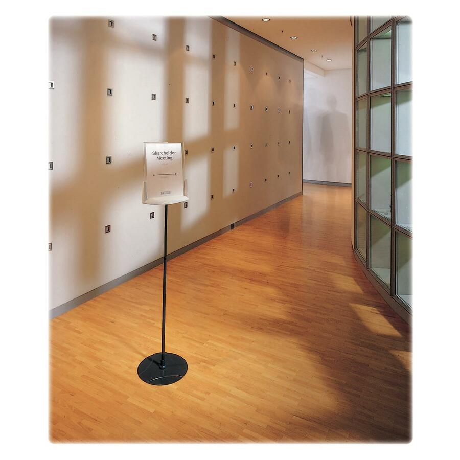 60" Height x 11" Width x 11" Depth - Acrylic - Gray - Tilt