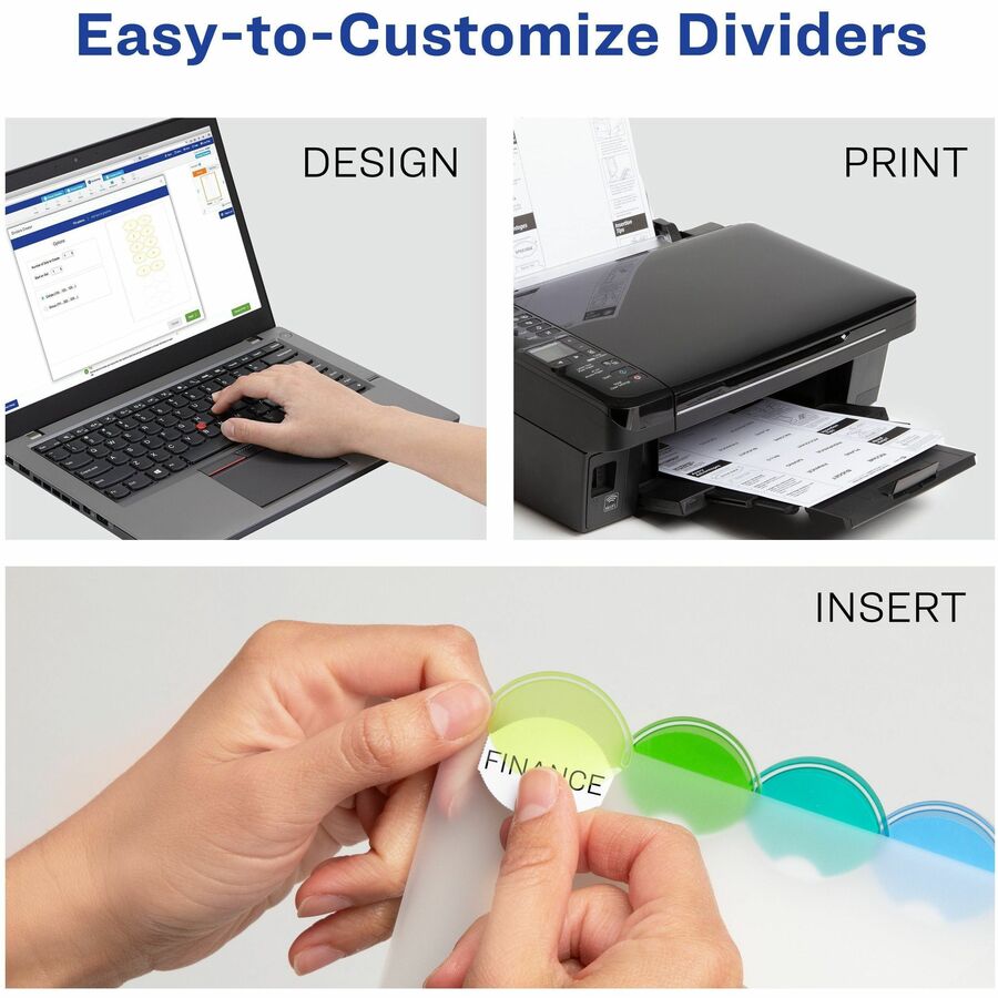 8 x Divider(s) - 8 - 8 Tab(s)/Set - 8.5" Divider Width x 11" Divider Length - 3 Hole Punched - Translucent Plastic Divider - Multicolor Plastic Tab(s) - Customizable, Hole-punched, Insertable, Sturdy, Durable, Tear Resistant - 8 / Set