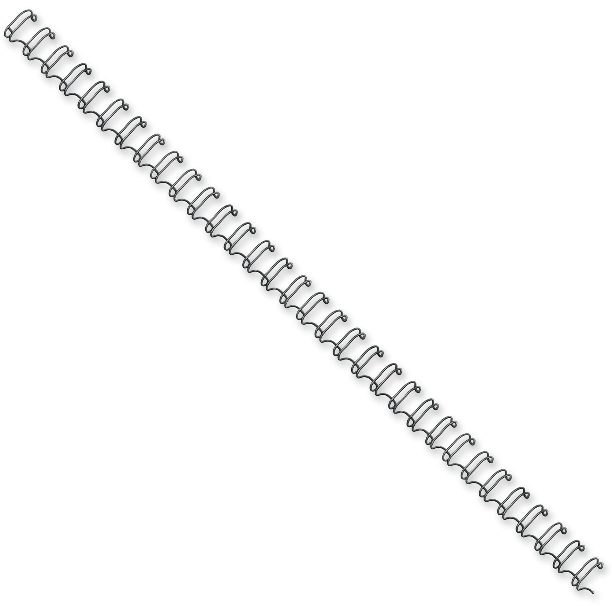 Fellowes Wire Binding Combs - 0.3" Height x 11" Width x 0.3" Depth - 0.25" Maximum Capacity - 35 x Sheet Capacity - Black - 1 Pack