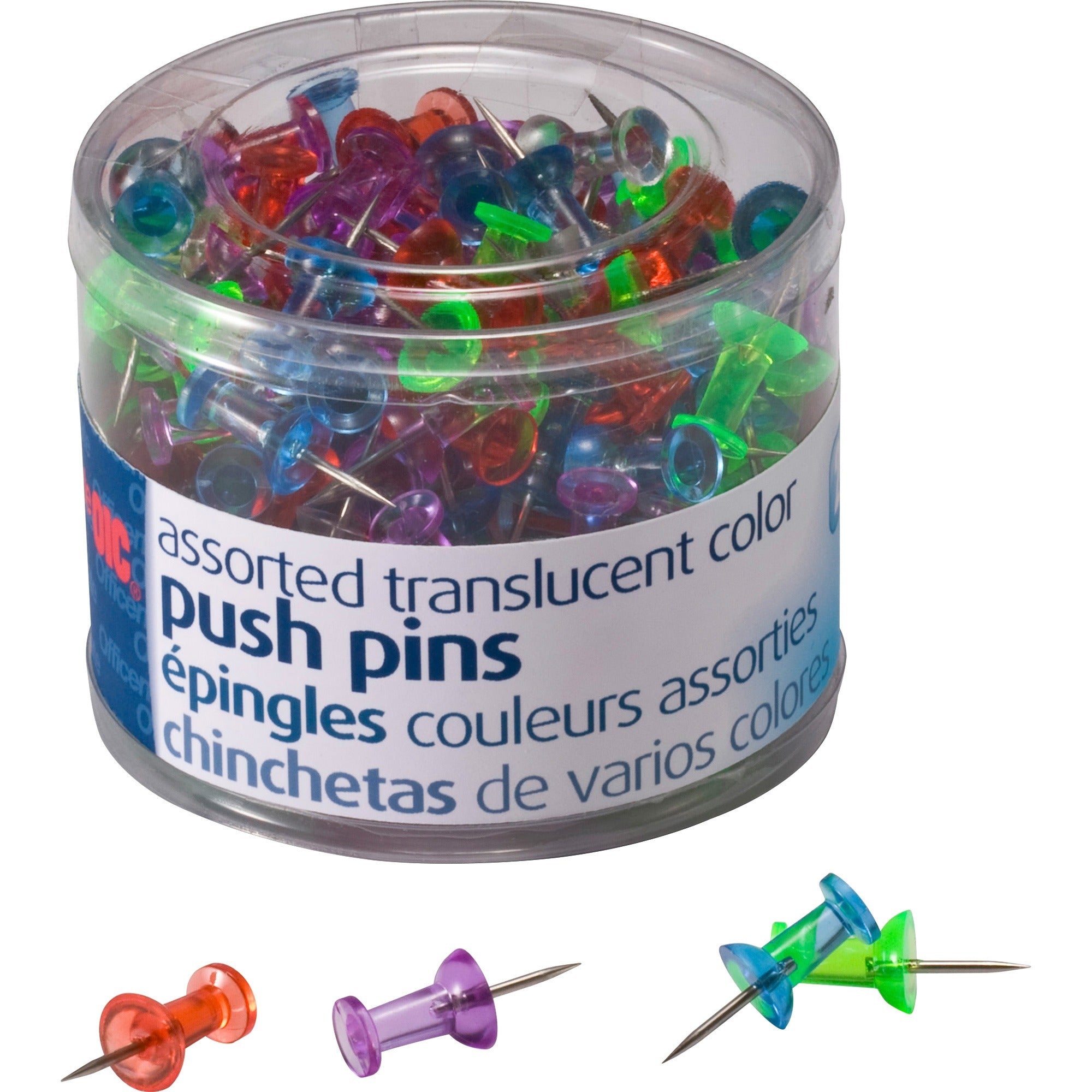 0.5" Length x 0.3" Diameter - Assorted - Steel - 200 / Pack