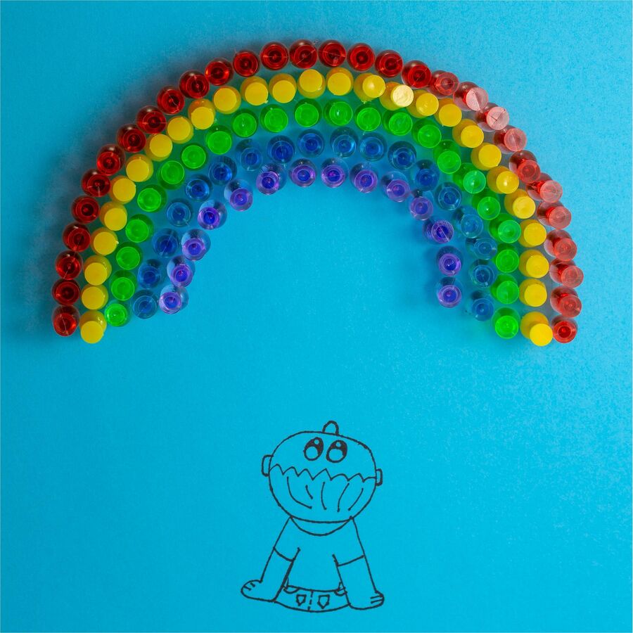 0.5" Length x 0.3" Diameter - Assorted - Steel - 200 / Pack