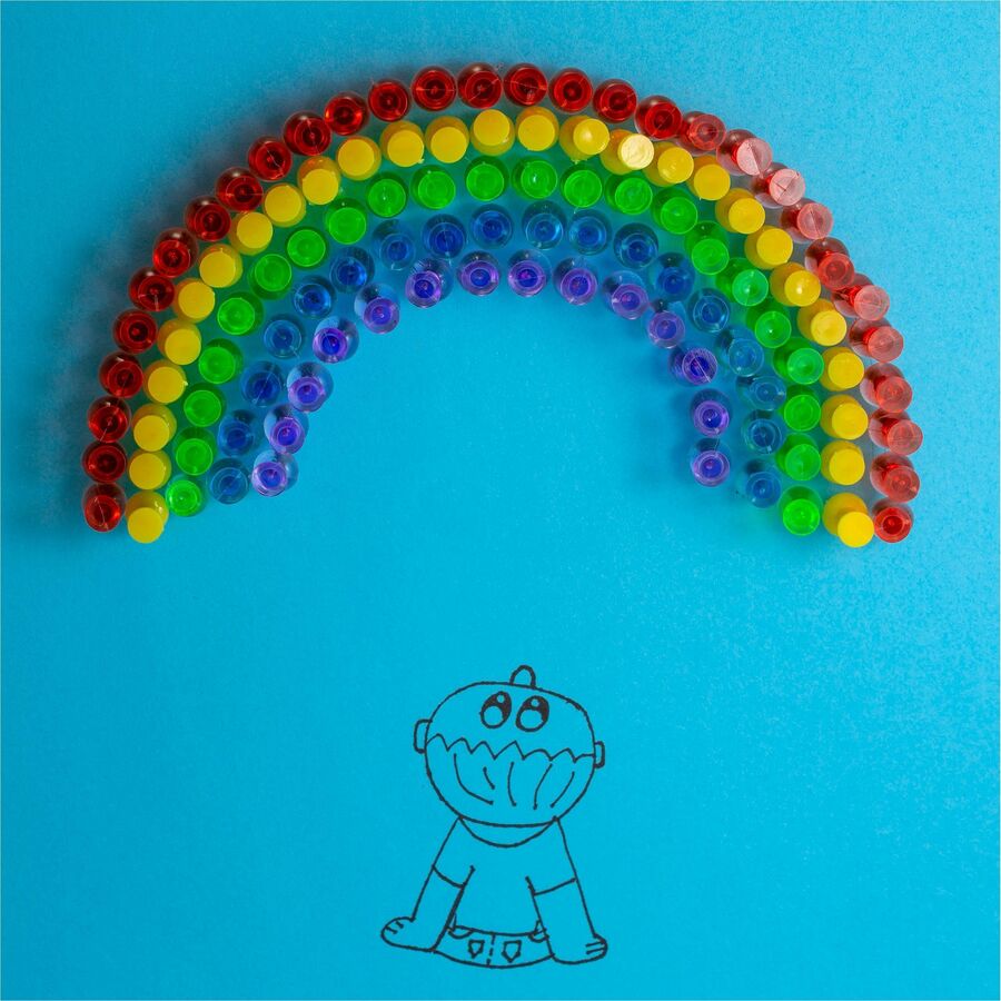 0.5" Length x 0.3" Diameter - Assorted - Steel - 200 / Pack