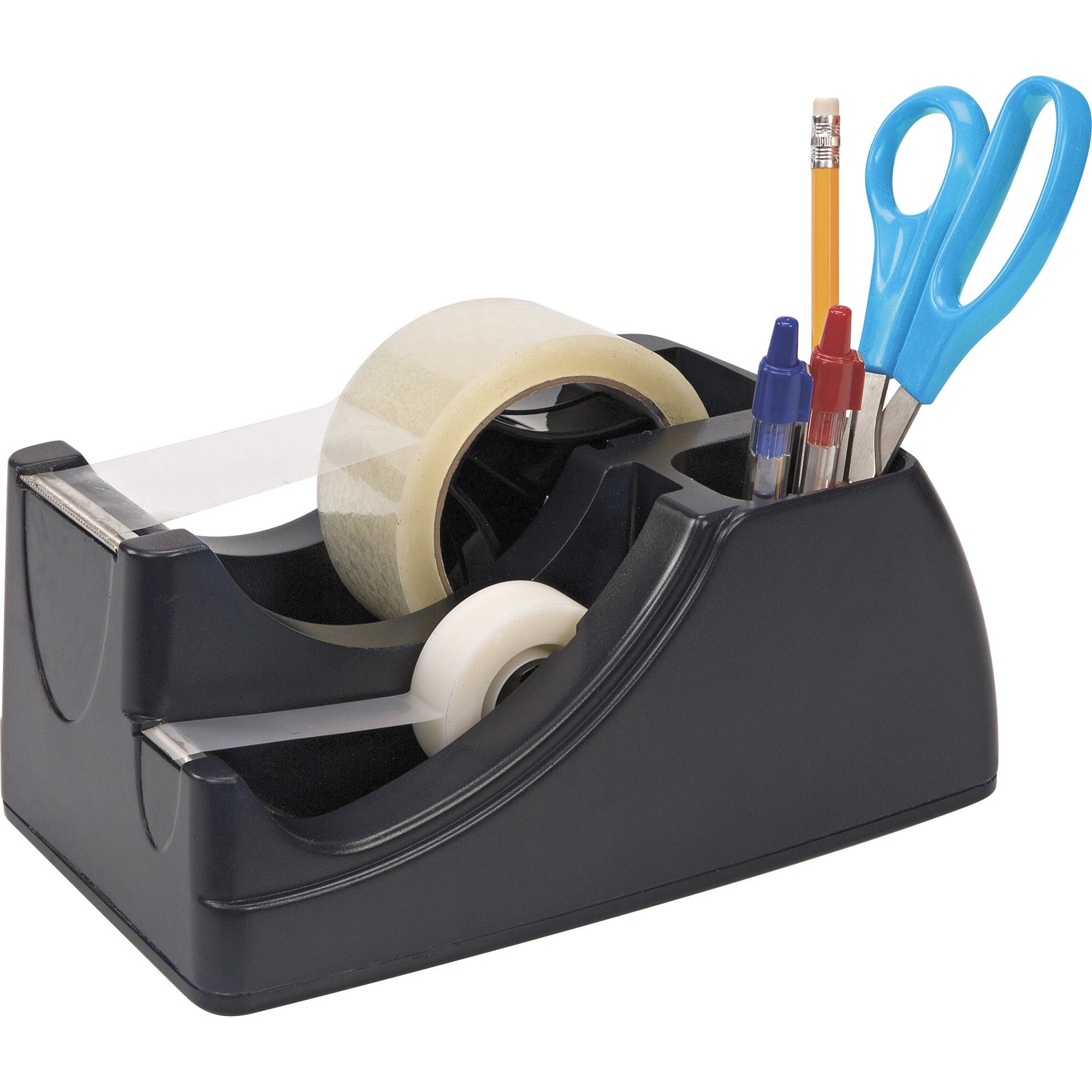 Holds Total 2 Tape(s) - Heavy Duty - Black - 1 Each