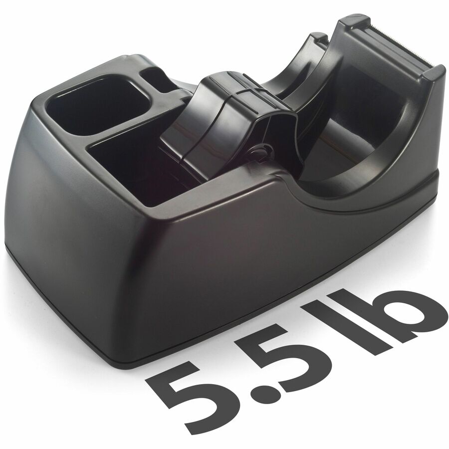 Holds Total 2 Tape(s) - Heavy Duty - Black - 1 Each