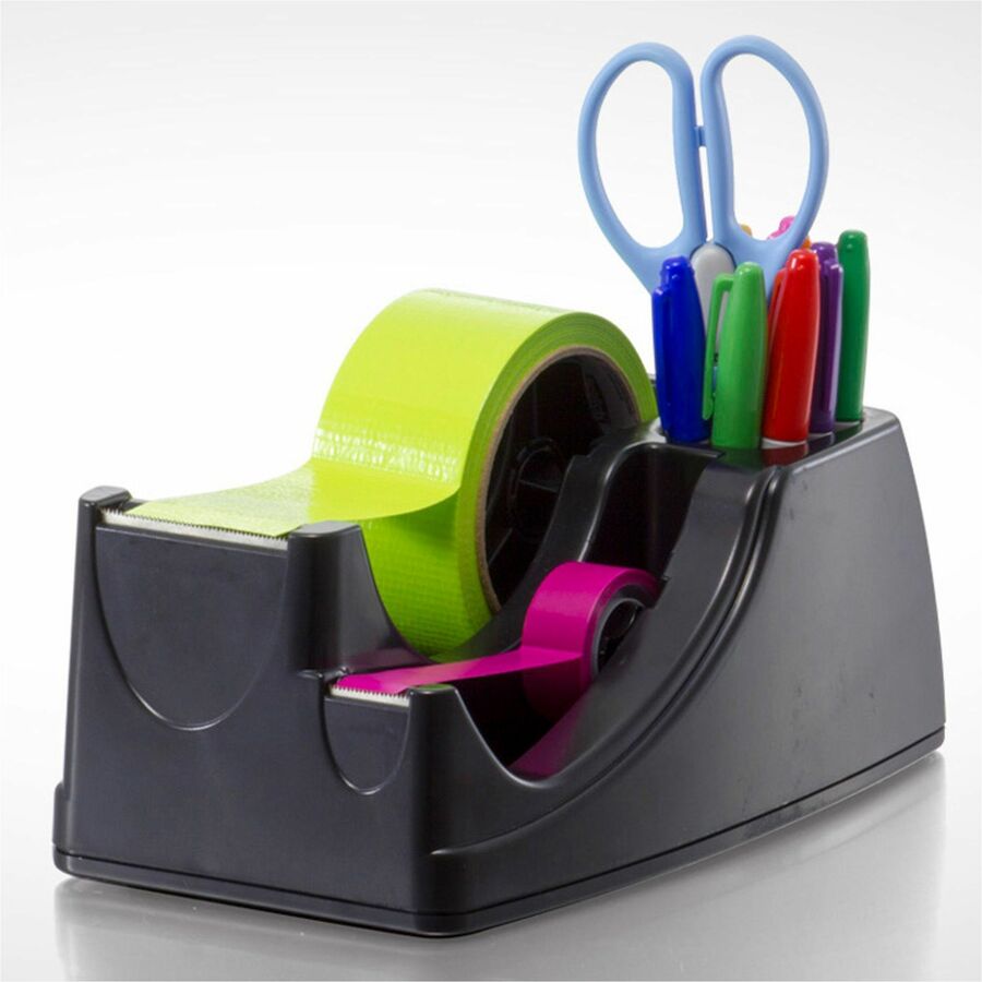Holds Total 2 Tape(s) - Heavy Duty - Black - 1 Each