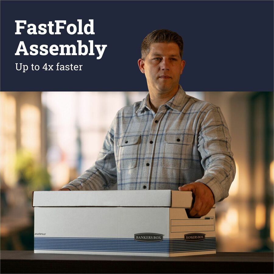 Internal Dimensions: 15" Width x 24" Depth x 10" Height - External Dimensions: 15.9" Width x 25.4" Depth x 10.3" Height - 700 lb - Media Size Supported: Legal - Lift-off Closure - Medium Duty - Stackable - White, Blue - For File - Recycled - 4 / Carton