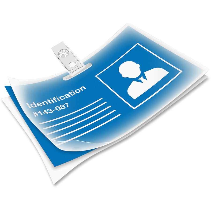 Fellowes Punched ID Card Glossy Thermal Laminating Pouches - Laminating Pouch/Sheet Size: 3.88" Width x 7 mil Thickness - Type G - Glossy - for Document, ID Card - Durable, Pre-punched - Clear - 100 / Pack