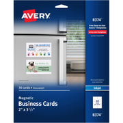 2" x 3 1/2" - 729 g/m² Grammage - Matte - Sturdy, Magnetic Coated, Perforated - White - 30/Pack - 5 / Carton