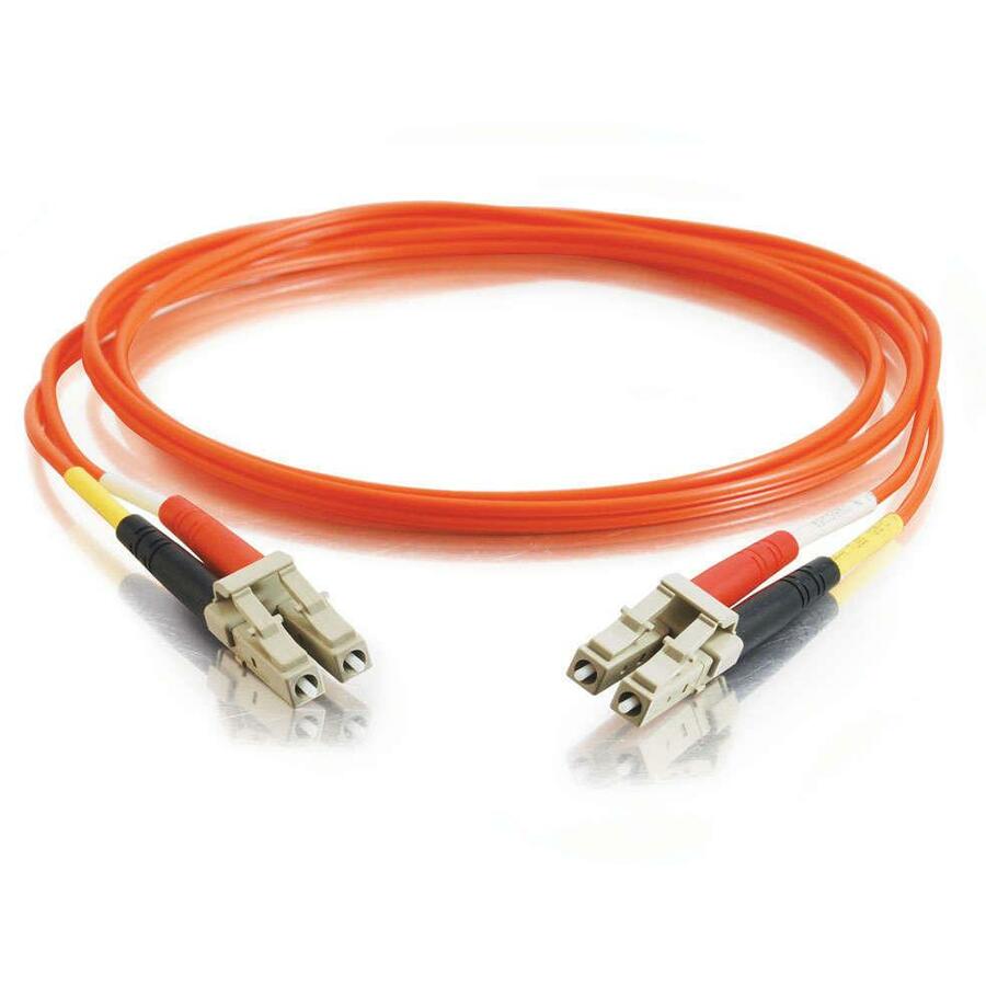 C2G Fiber Optic Duplex Patch Cable - 9.84 ft Fiber Optic Network Cable - First End: 2 x LC - Male - Second End: 2 x LC - Male - Patch Cable - 62.5/125 &micro;m - Orange - 1 Each