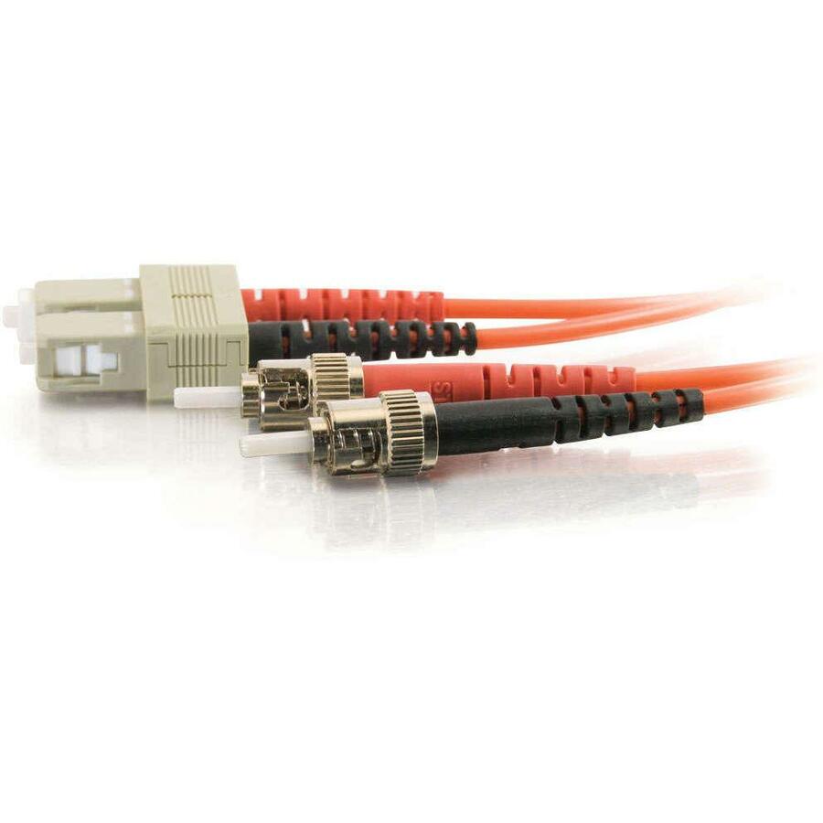C2G Fiber Optic Duplex Patch Cable - 6.56 ft Fiber Optic Network Cable - First End: 2 x SC Network - Male - Second End: 2 x ST - Male - Patch Cable - 50/125 &micro;m - Orange - 1 Each