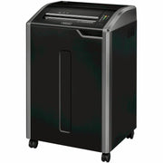 Continuous Shredder - Cross Cut - 30 Per Pass - for shredding Staples, Credit Card, CD, DVD, Paper Clip, Junk Mail, Paper - 0.156" x 1.125" Shred Size - P-4 - 20 ft/min - 16" Throat - 35 gal Wastebin Capacity - Black, Dark Silver - TAA Compliant