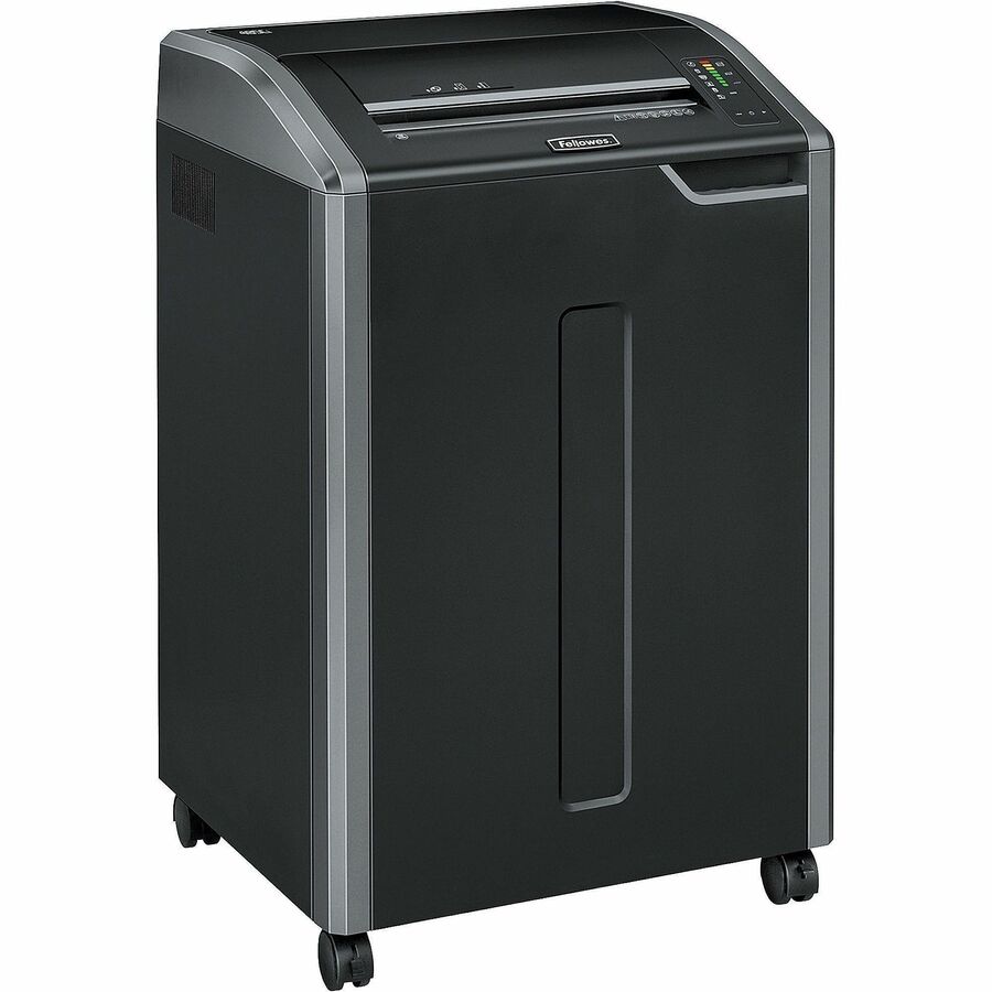 Continuous Shredder - Cross Cut - 30 Per Pass - for shredding Staples, Credit Card, CD, DVD, Paper Clip, Junk Mail, Paper - 0.156" x 1.125" Shred Size - P-4 - 20 ft/min - 16" Throat - 35 gal Wastebin Capacity - Black, Dark Silver - TAA Compliant