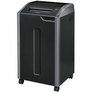 Continuous Shredder - Cross Cut - 30 Per Pass - for shredding Staples, Credit Card, CD, DVD, Paper Clip, Junk Mail, Paper - 0.156" x 1.125" Shred Size - P-4 - 20 ft/min - 12" Throat - 30 gal Wastebin Capacity - Black, Dark Silver - TAA Compliant