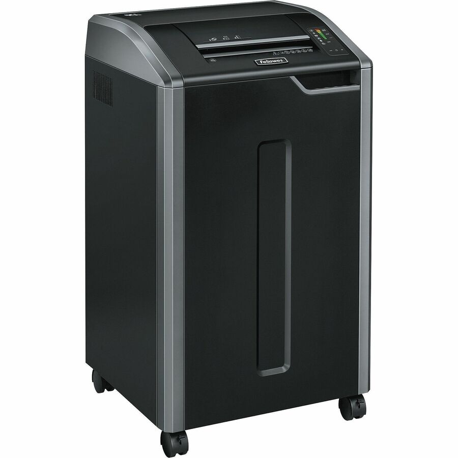Continuous Shredder - Cross Cut - 30 Per Pass - for shredding Staples, Credit Card, CD, DVD, Paper Clip, Junk Mail, Paper - 0.156" x 1.125" Shred Size - P-4 - 20 ft/min - 12" Throat - 30 gal Wastebin Capacity - Black, Dark Silver - TAA Compliant