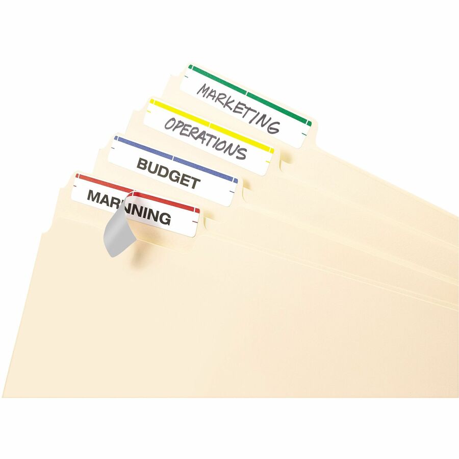 Avery&reg; File Folder Labels, Assorted, 2/3" x 3-7/16" , 252 (5215)