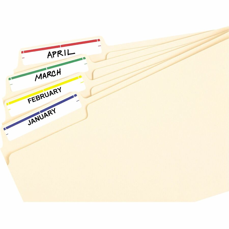 Avery&reg; File Folder Labels, Assorted, 2/3" x 3-7/16" , 252 (5215)