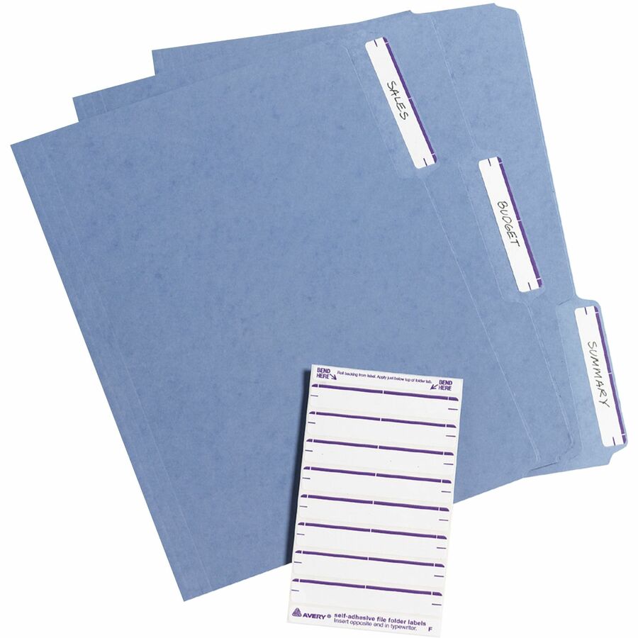 3 7/16" Height x 43/64" Width - Permanent Adhesive - Rectangle - Laser, Inkjet - Purple - Paper - PVC-free, Permanent Adhesive, Curl Resistant, Stick & Stay, Easy Peel - 7 / Sheet - 36 Total Sheets - 252 Total Label(s) - 1 Each