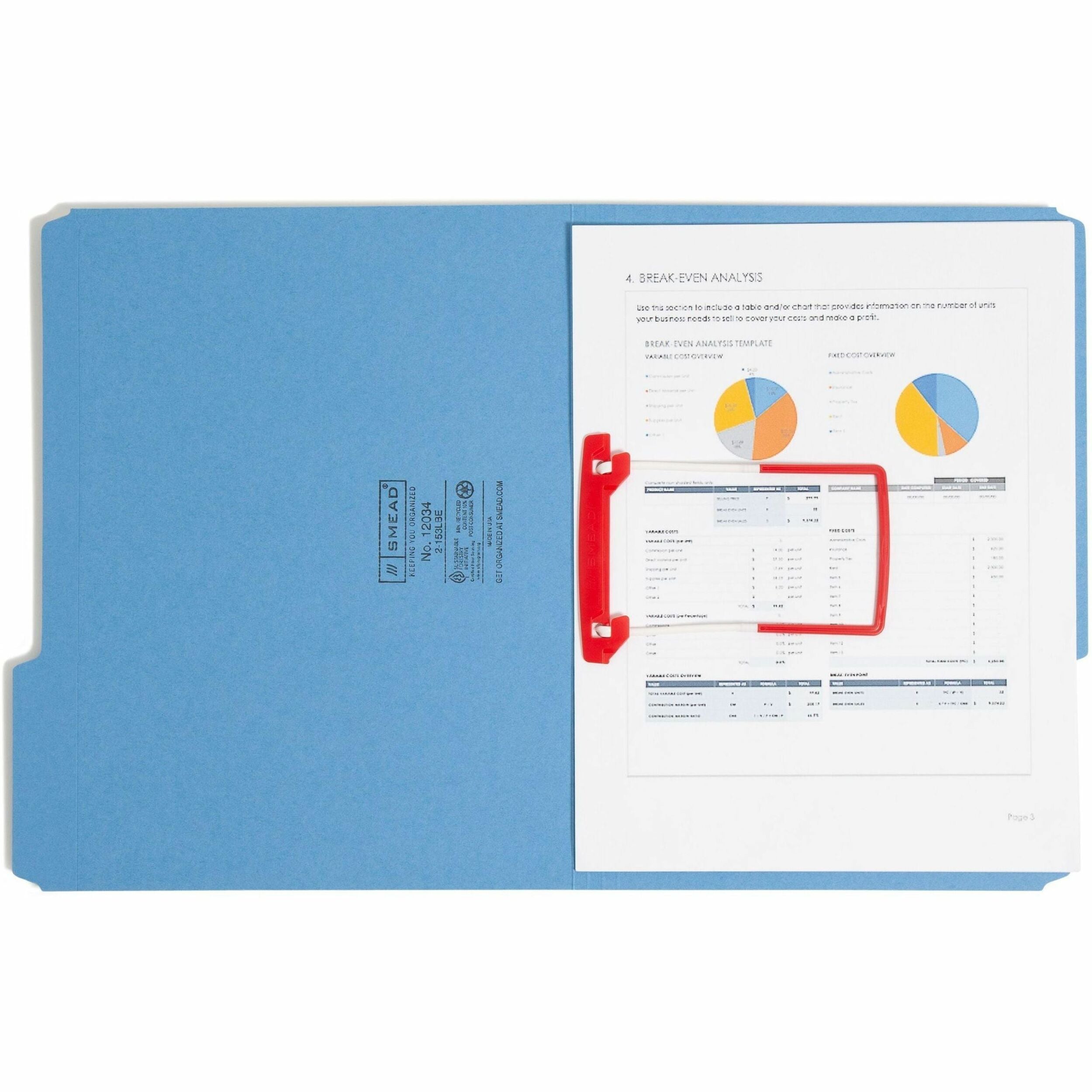 2" Size Capacity - for Folder - Flexible, Heavy Duty, Self-adhesive, Acid-free - Red, White - Poly - 100 / Box