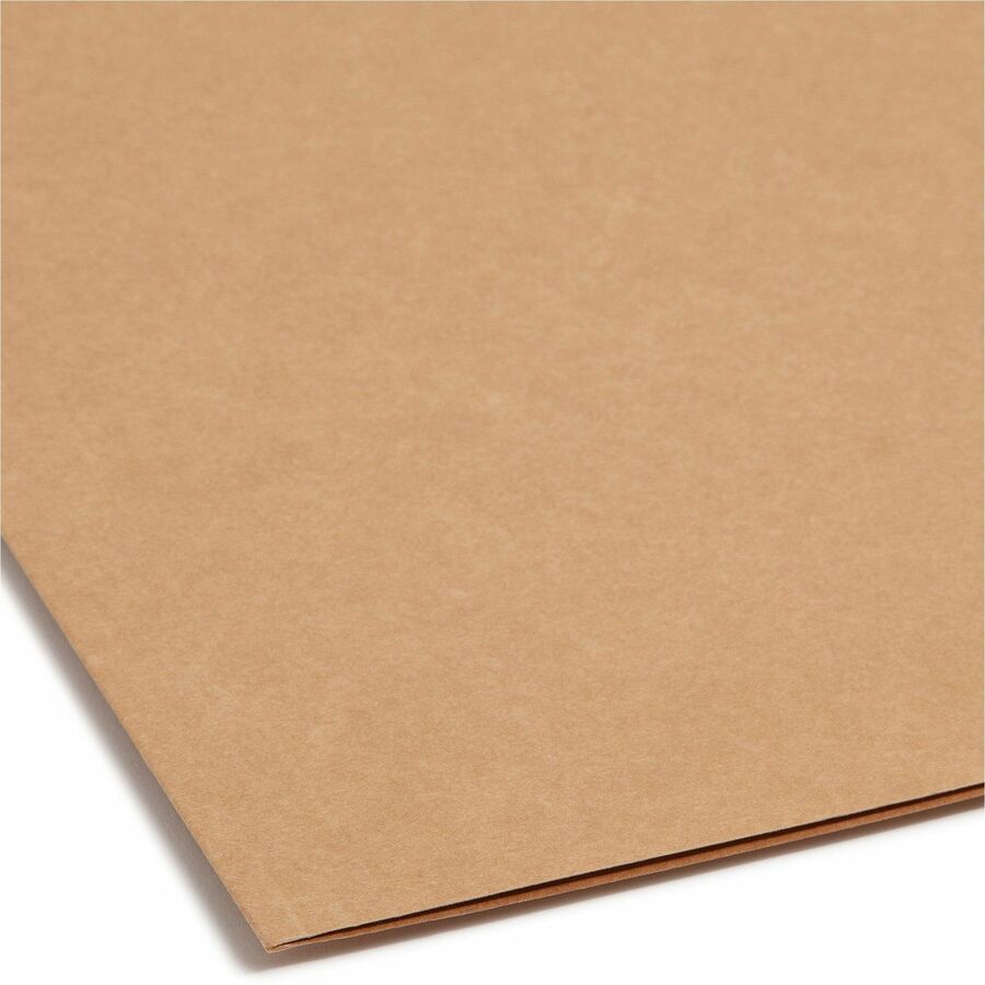 Smead Straight Tab Cut Letter Recycled Fastener Folder - 8 1/2" x 11" - 2 x 2K Fastener(s) - 11 pt. - 2 Plys - Kraft - 10% Recycled - 50 / Box