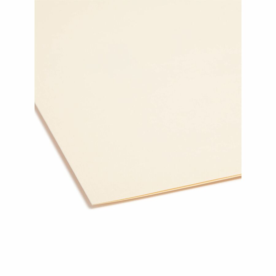 Smead 1/3 Tab Cut Letter Recycled Fastener Folder - 8 1/2" x 11" - 3/4" Expansion - 2 x 2K Fastener(s) - 2" for Folder - Top Tab Location - Third Tab Position - 11 pt. - 2 Plys - Manila - Reinforced Tab - 10% Recycled - 50 / Box