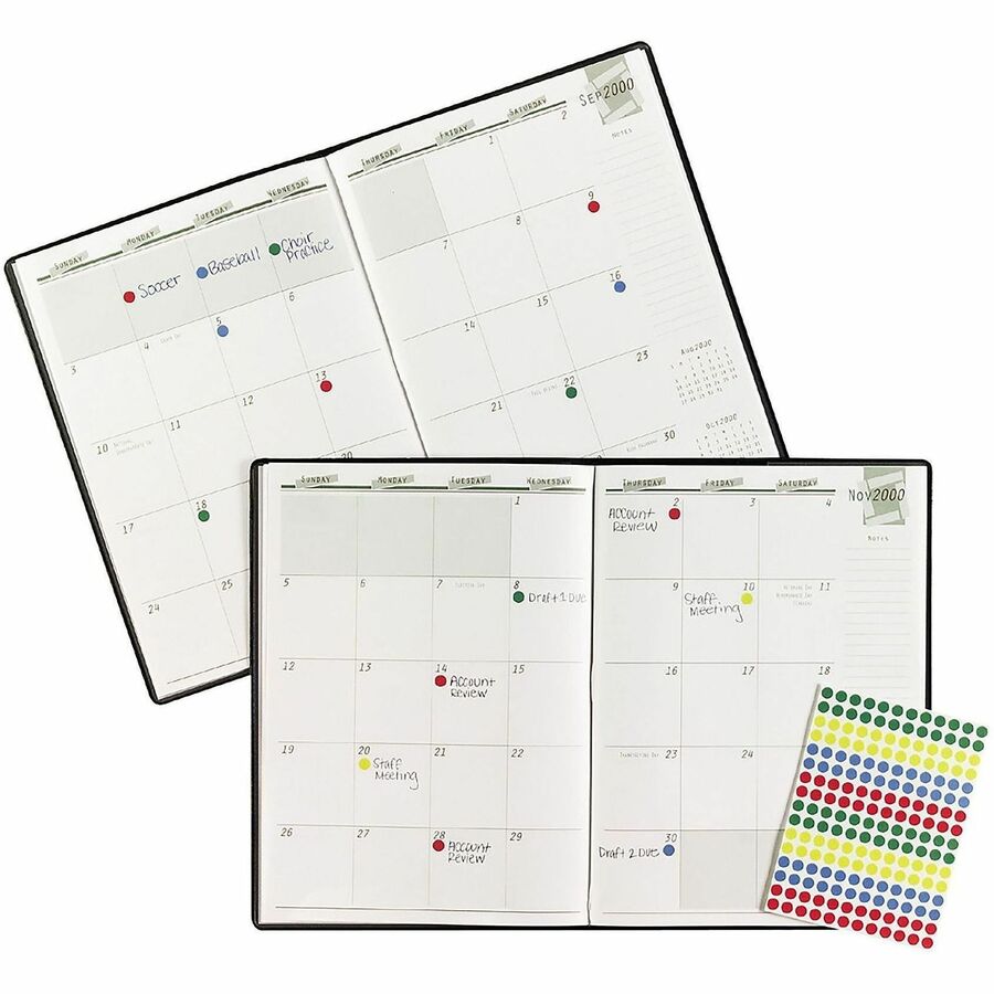 1/4" Diameter - Removable Adhesive - Round - Matte - Green, Light Blue, Red, Yellow - Paper - 192 / Sheet - 4 Total Sheets - 768 Total Label(s) - 760 / Pack