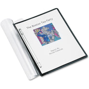 8 1/2" x 11" - 500 Sheets Capacity - Frosted Clear, Black - 60% Recycled - 1 Each