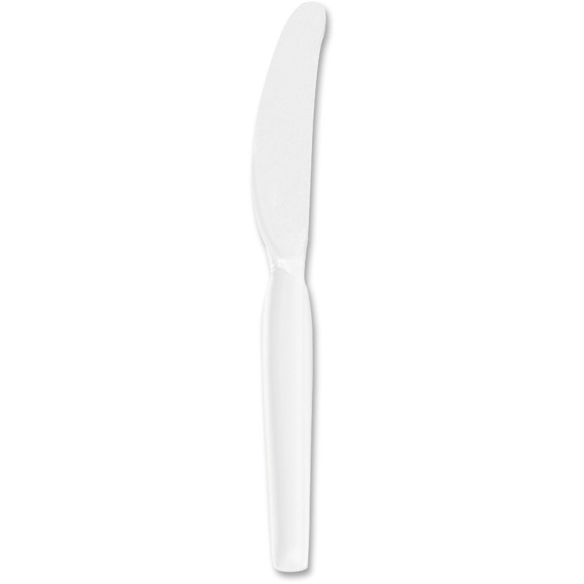 Dixie Heavyweight Disposable Knives by GP Pro - White - 1000 / Carton