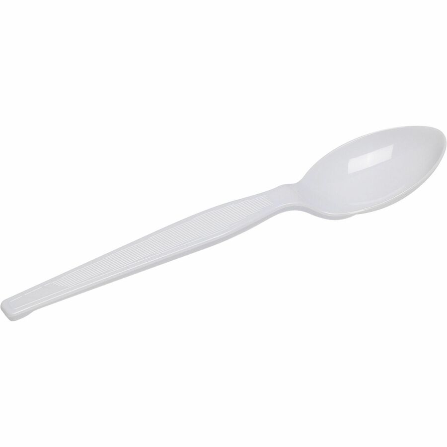 Dixie Heavyweight Disposable Teaspoons by GP Pro - Teaspoon - 1 x Teaspoon - White - 1000 / Carton
