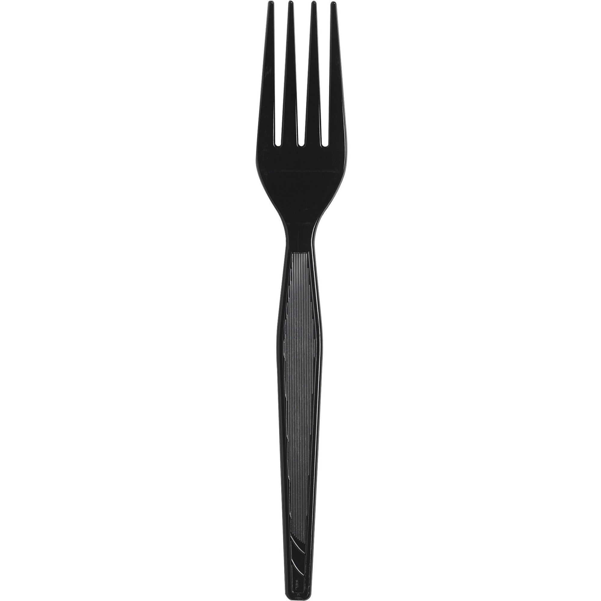 Dixie Heavyweight Disposable Forks by GP Pro - Black - 1000 / Carton