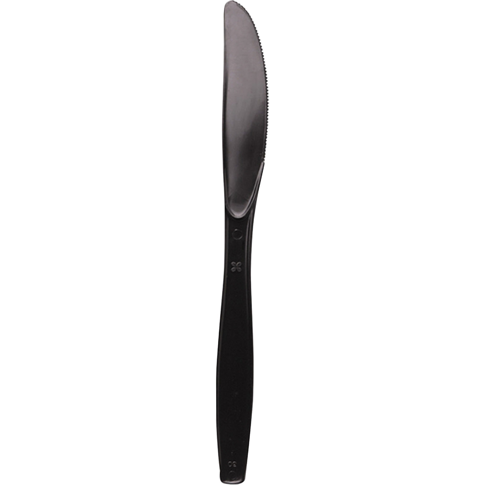 Dixie Heavyweight Disposable Knives by GP Pro - Black - 1 Carton