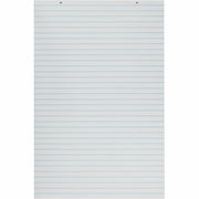 Primary Chart Pad, White, 1" Ruled Short Way, 24" x 36", 100 Sheets