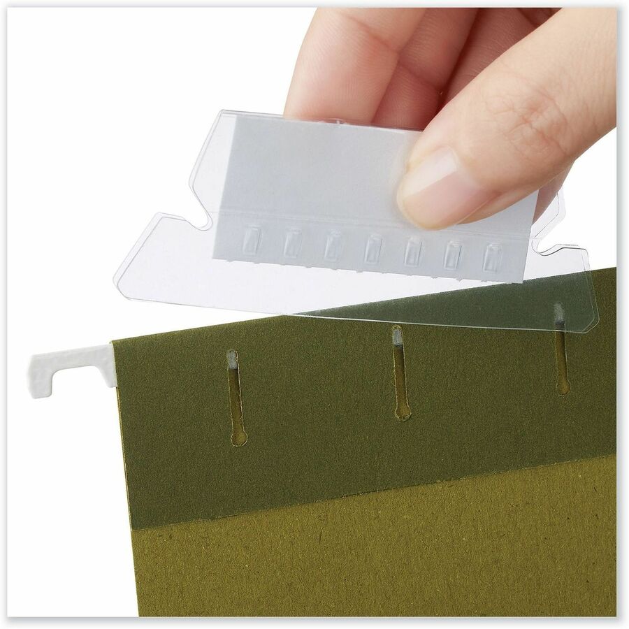5 Tab(s)/Set - 2" Tab Width - Clear Tab(s) - 0% - 25 / Pack