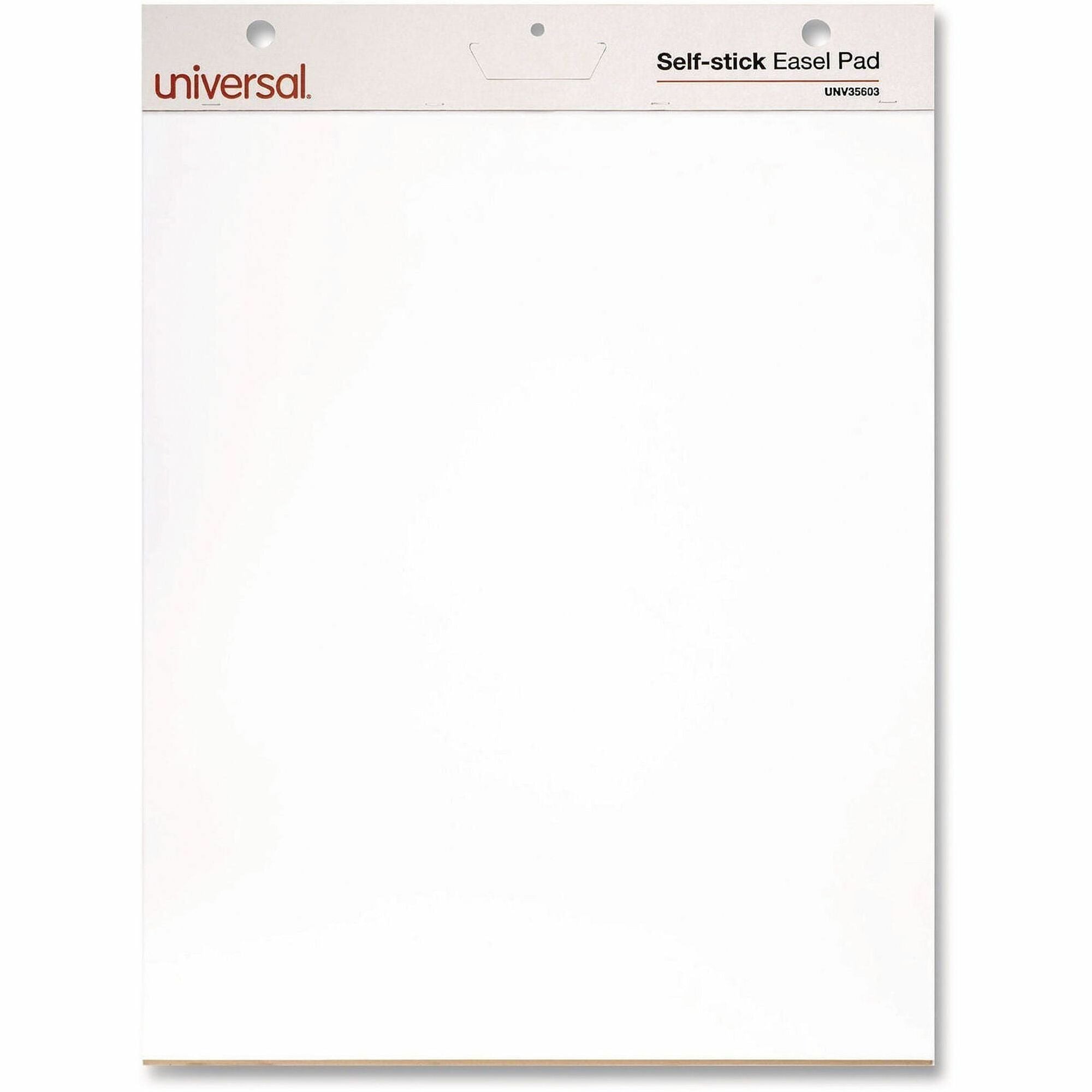 1 Subject(s) - 30 Sheets - Plain - Stapled - 20 lb Basis Weight - 25" x 30" Sheet Size - 30" Height x 25" Width - White Paper - Cardboard Cover - 2 / Carton