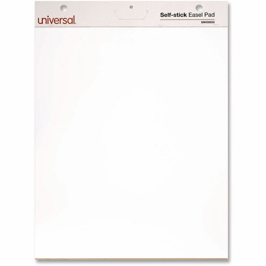 1 Subject(s) - 30 Sheets - Plain - Stapled - 20 lb Basis Weight - 25" x 30" Sheet Size - 30" Height x 25" Width - White Paper - Cardboard Cover - 2 / Carton