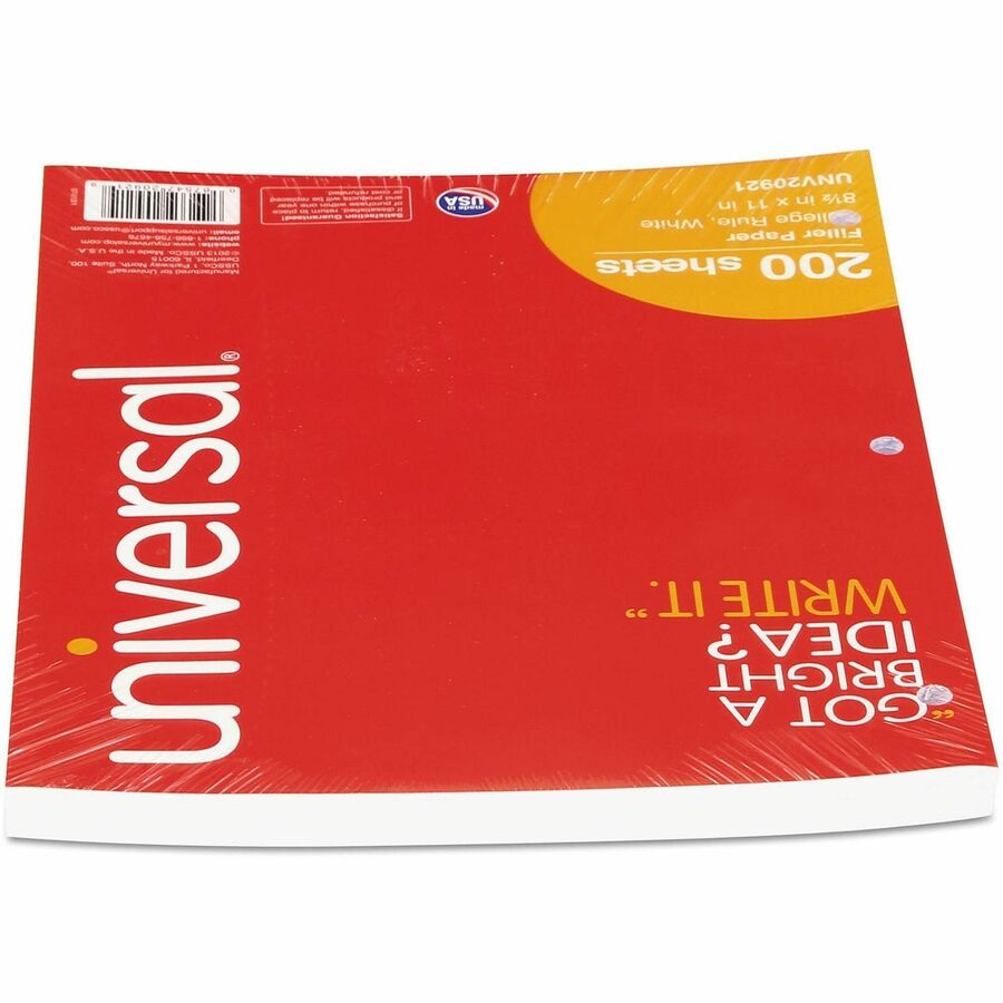 200 Sheets - 16 lb Basis Weight - White Paper - 200 / Pack