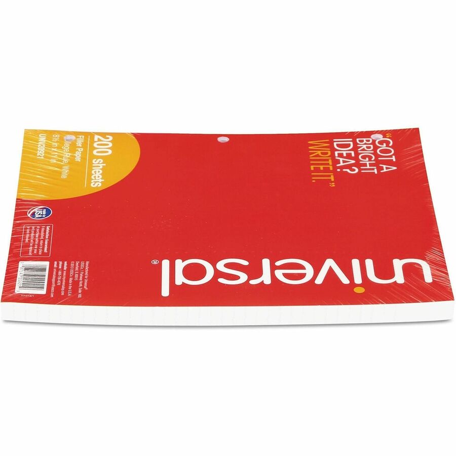 200 Sheets - 16 lb Basis Weight - White Paper - 200 / Pack