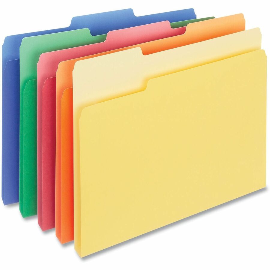 8 1/2" x 11" - Assorted Tab Position - 11 pt. - Stock - 100 Box