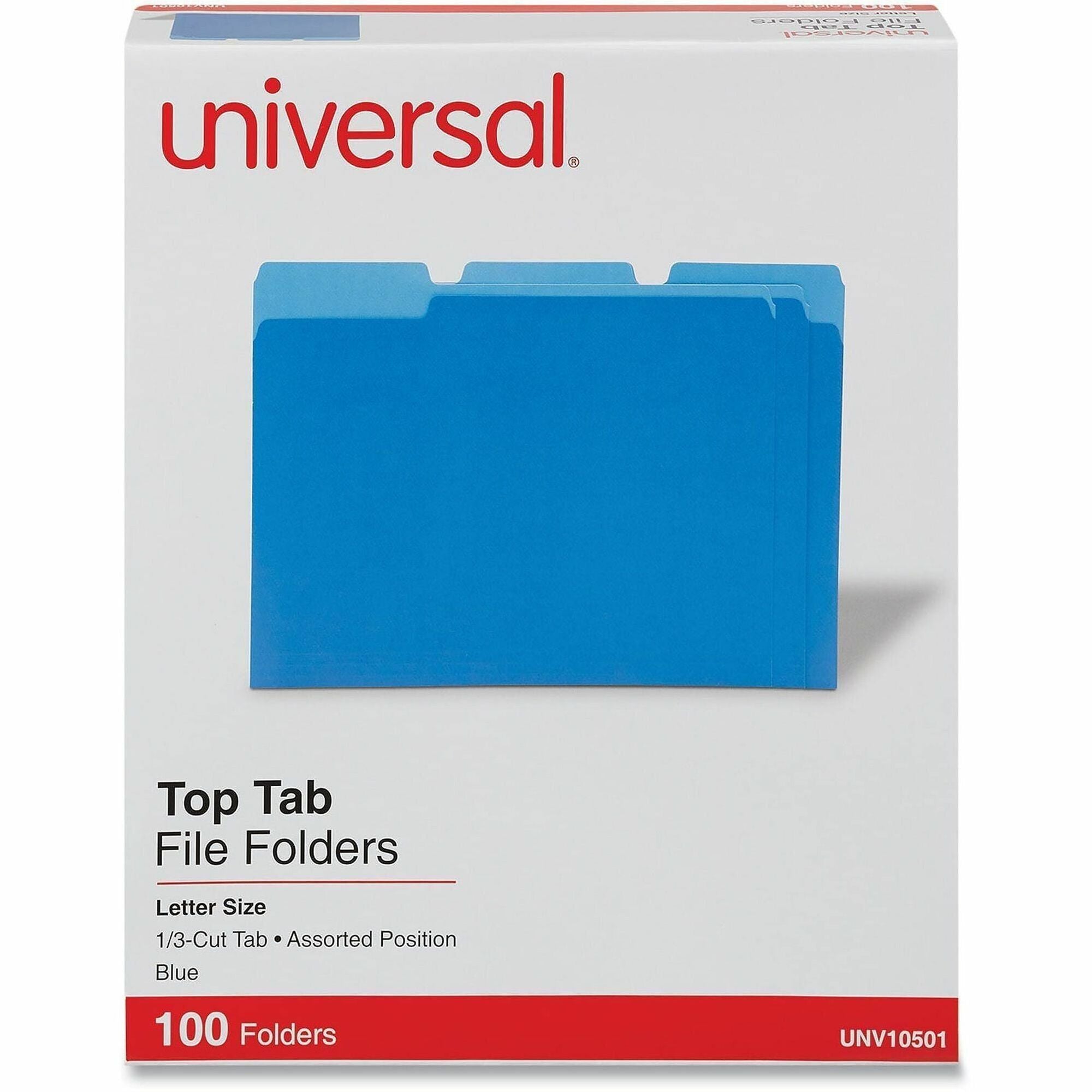 8 1/2" x 11" - Assorted Tab Position - 11 pt. - Stock - 100 Box