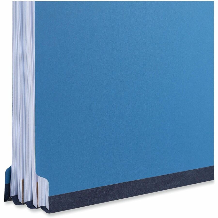 Universal 2/5 Tab Cut Letter Classification Folder - 8 1/2" x 11" - 2" Expansion - 6 Fastener(s) - 2" Fastener Capacity - Top Tab Location - Right of Center Tab Position - 2 Divider(s) - Cobalt Blue - 10 Box