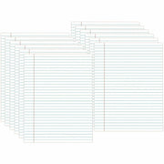 1 Subject(s) - 50 Sheets - Glue - 0.34" Ruled - Unruled Margin - 16 lb Basis Weight - Letter - 8 1/2" x 11" Sheet Size - 8.5" Width - White Paper - Chipboard Cover - 1 Dozen