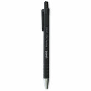 1 mm Medium Conical Pen Point - Retractable - Black Ink - Black Barrel - 1 Dozen