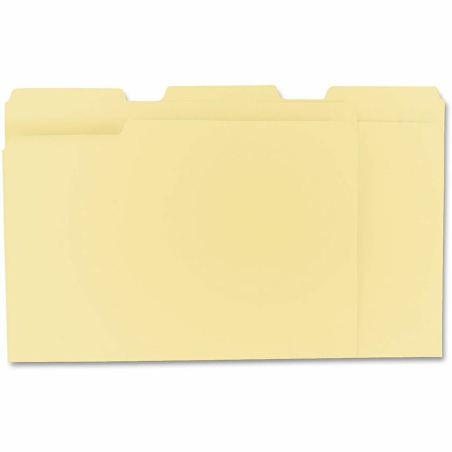 8 1/2" x 11" - 3/4" Expansion - Assorted Tab Position - 11 pt. - Manila - 100 Box