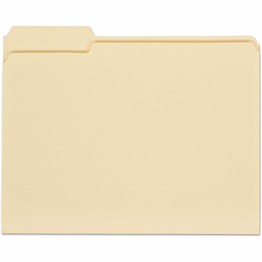 8 1/2" x 11" - 3/4" Expansion - Assorted Tab Position - 11 pt. - Manila - 100 Box